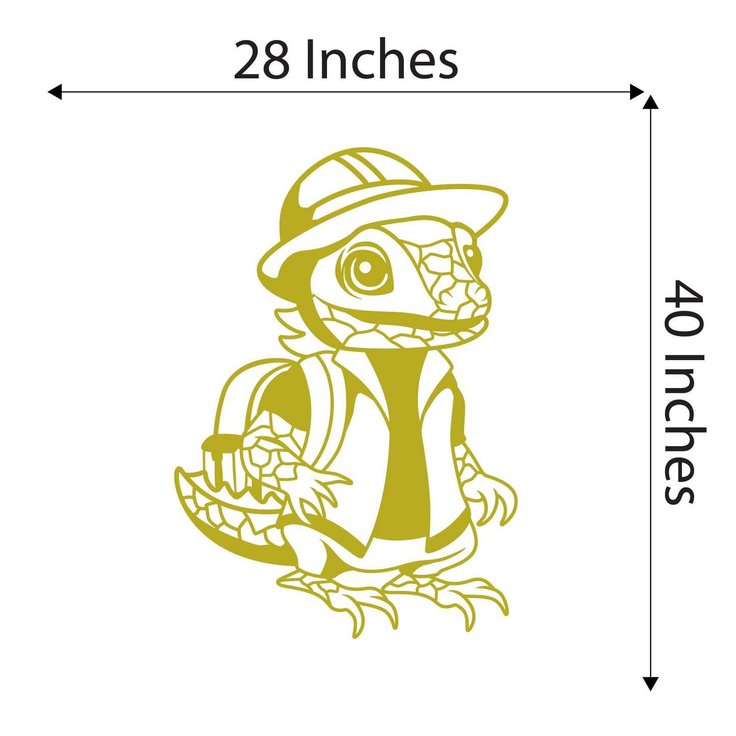 Design With Vinyl Adorable Animal Wall Decal Cute Cartoon Iguana Silhouette Kids Room Design