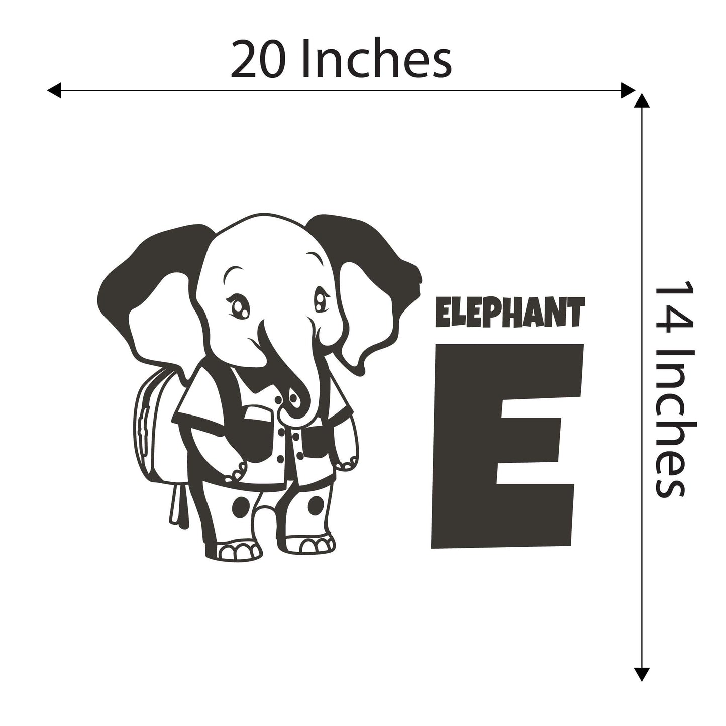 Design With Vinyl Adorable Animal Wall Decal Elephant E For Elephant Cute Cartoon Elephant Wall Design