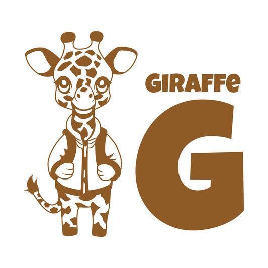 Design With Vinyl Adorable Animal Wall Decal Giraffe G For Giraffe Cartoon Giraffe Kids Room Design