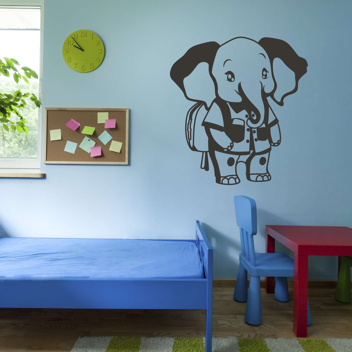 Design With Vinyl Adorable Animal Wall Decal Cute Cartoon Elephant Silhouette Wall Design