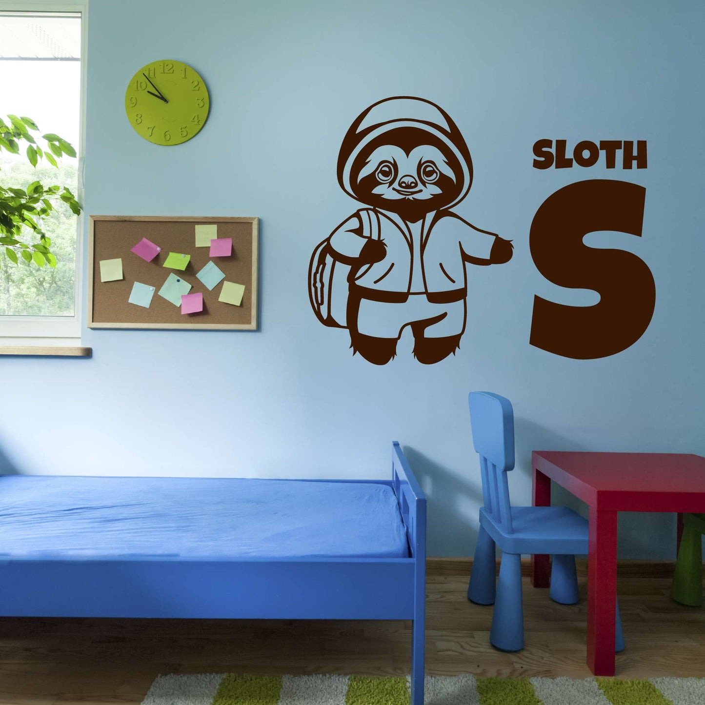 Design With Vinyl Adorable Animal Wall Decal Sloth S For Sloth Cartoon Cute Sloth Wall Design