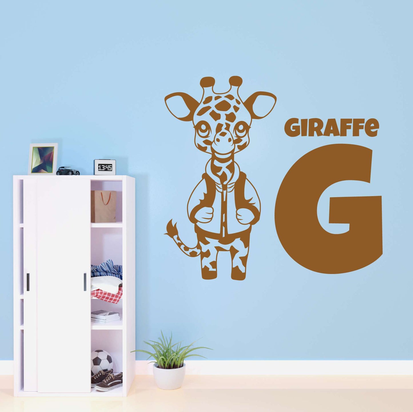 Design With Vinyl Adorable Animal Wall Decal Giraffe G For Giraffe Cartoon Giraffe Kids Room Design
