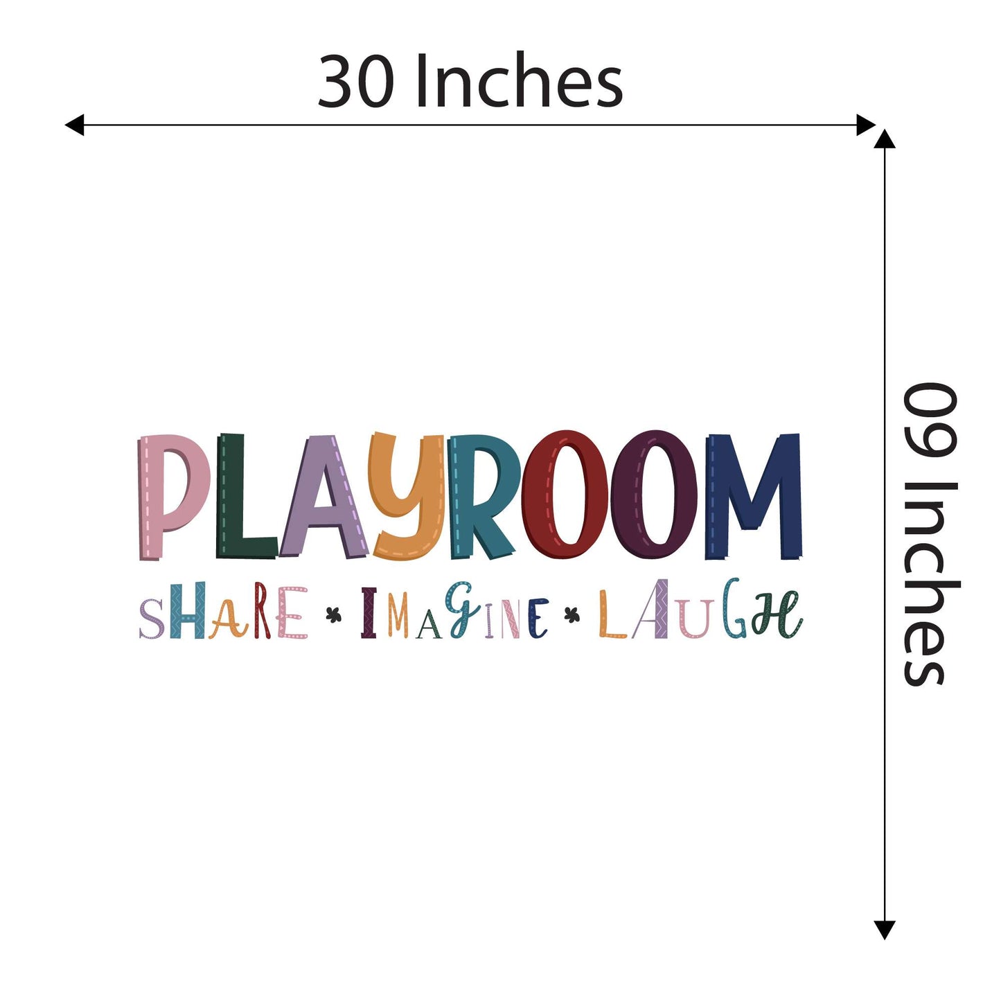 Design With Vinyl Playful Kids Wall Decal Playroom Share Imagine Laugh Playroom Wall Decor Kids Room Design