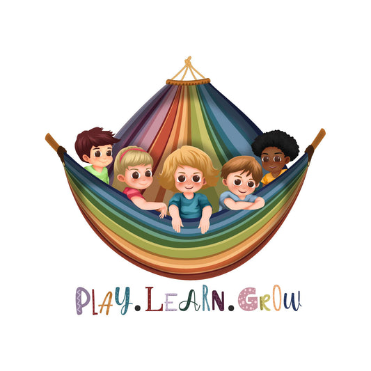 Design With Vinyl Playful Rainbow Wall Decal Play Learn Grow Cute Kids Playing In Rainbow Swing Kids Design