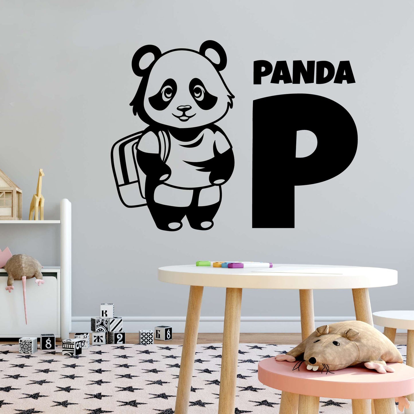 Design With Vinyl Adorable Animal Wall Decal Panda P For Panda Cartoon Cute Panda Wall Design