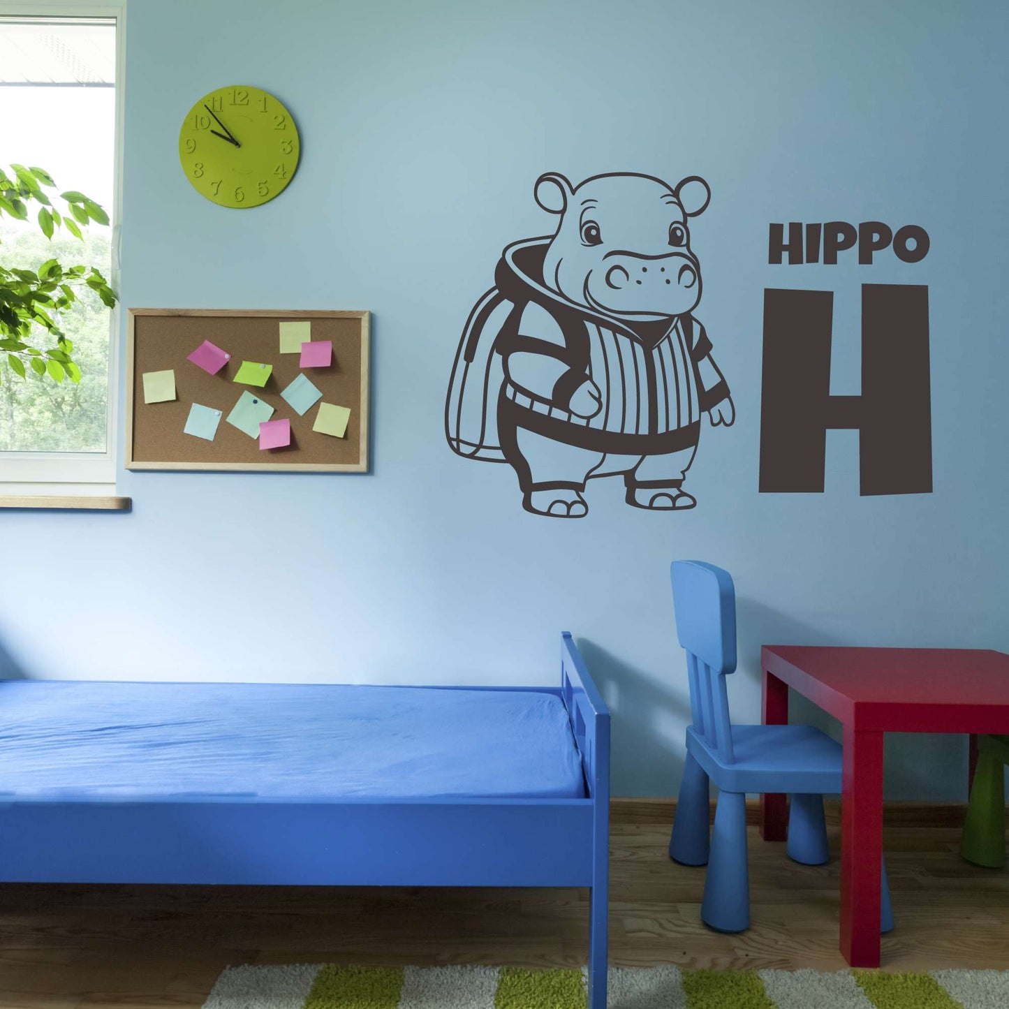 Design With Vinyl Adorable Animal Wall Decal Hippo H For Hippo Cute Cartoon Hippo Wall Art Design