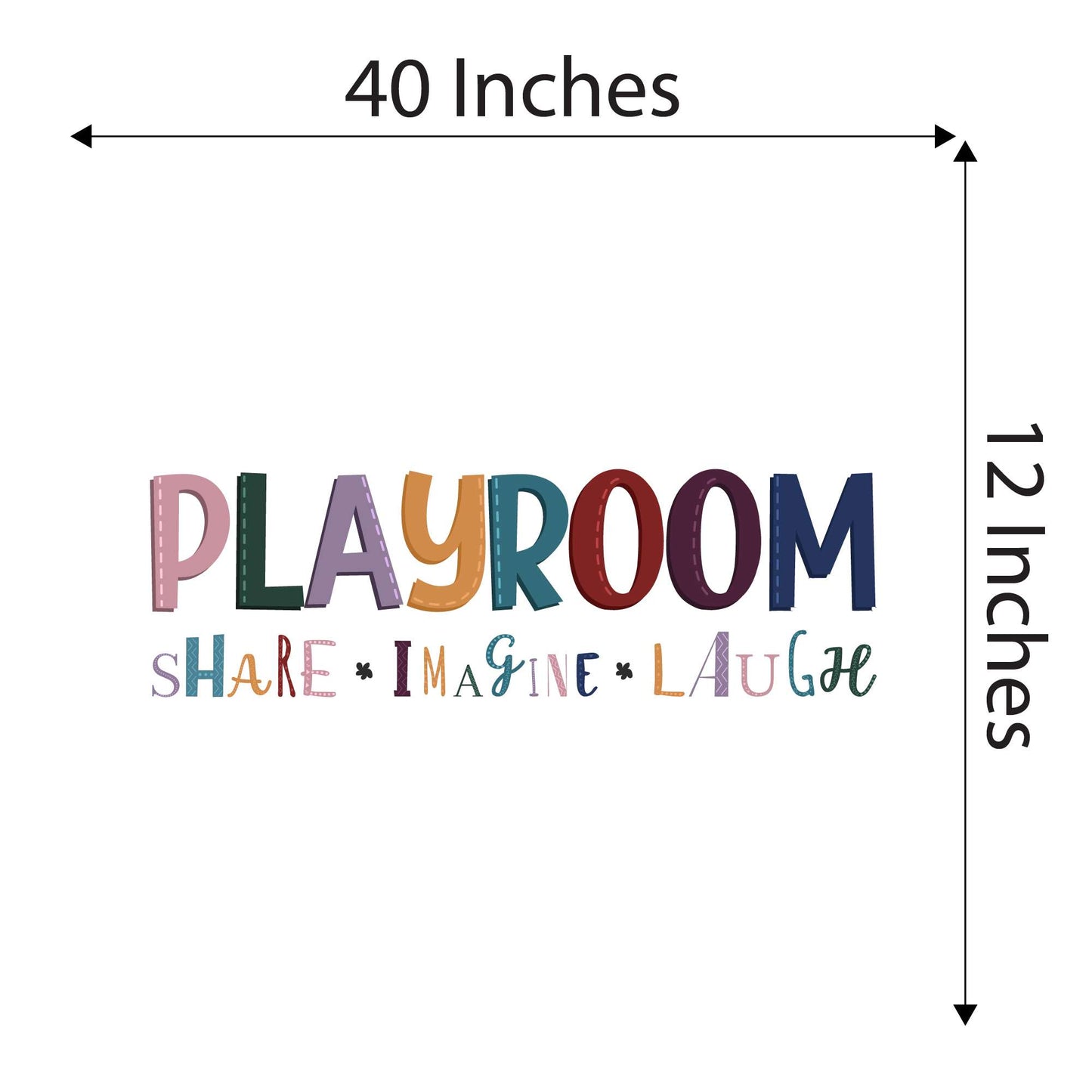 Design With Vinyl Playful Kids Wall Decal Playroom Share Imagine Laugh Playroom Wall Decor Kids Room Design