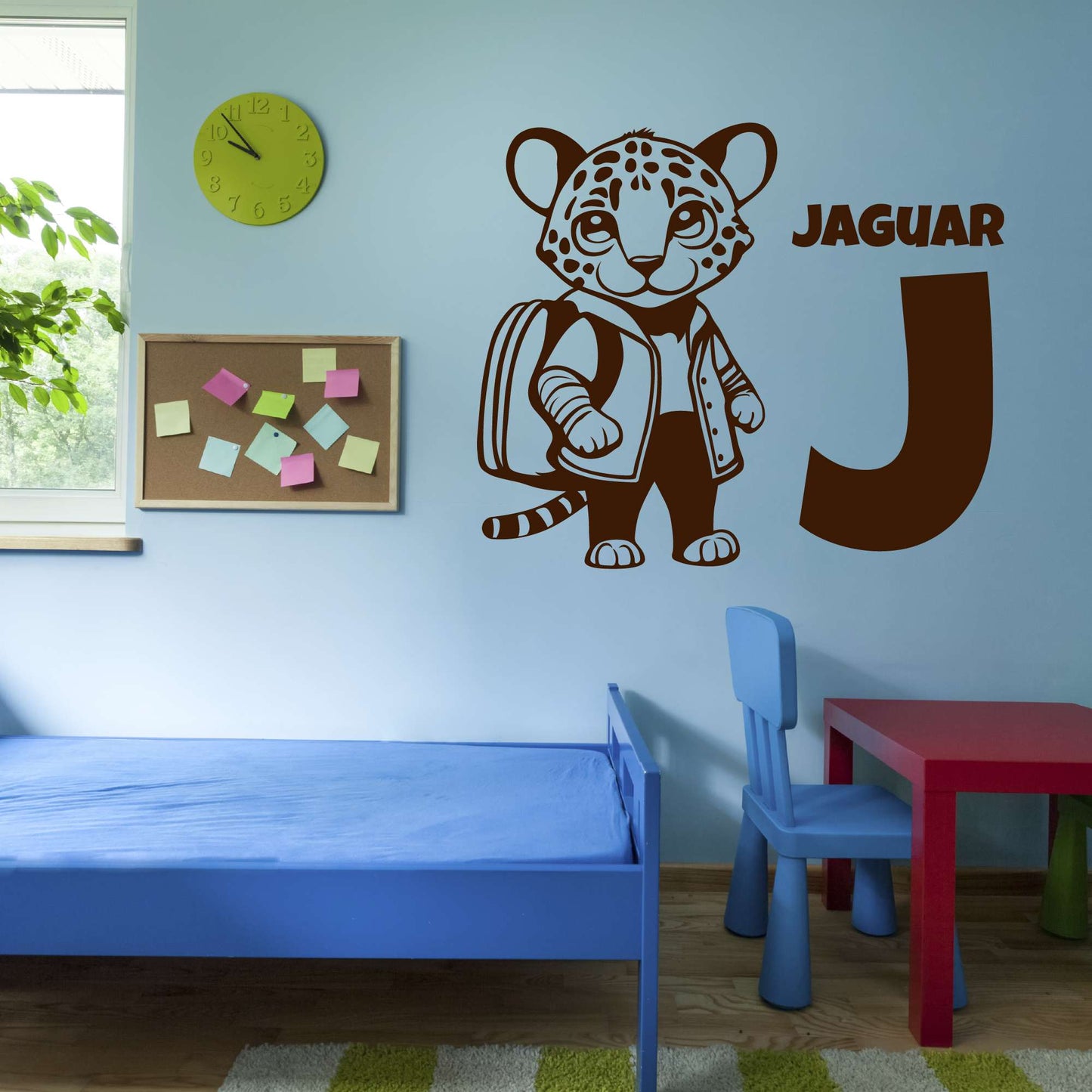 Design With Vinyl Adorable Animal Wall Decal Jaguar J For Jaguar Cartoon Kids Room Wall Design